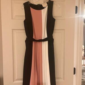 Kate Spade Black, Pink, and White Colorblock Dress